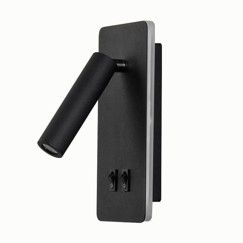 Adjustable LED Wall Sconce With Rotatable Spotlight And Ambient Light