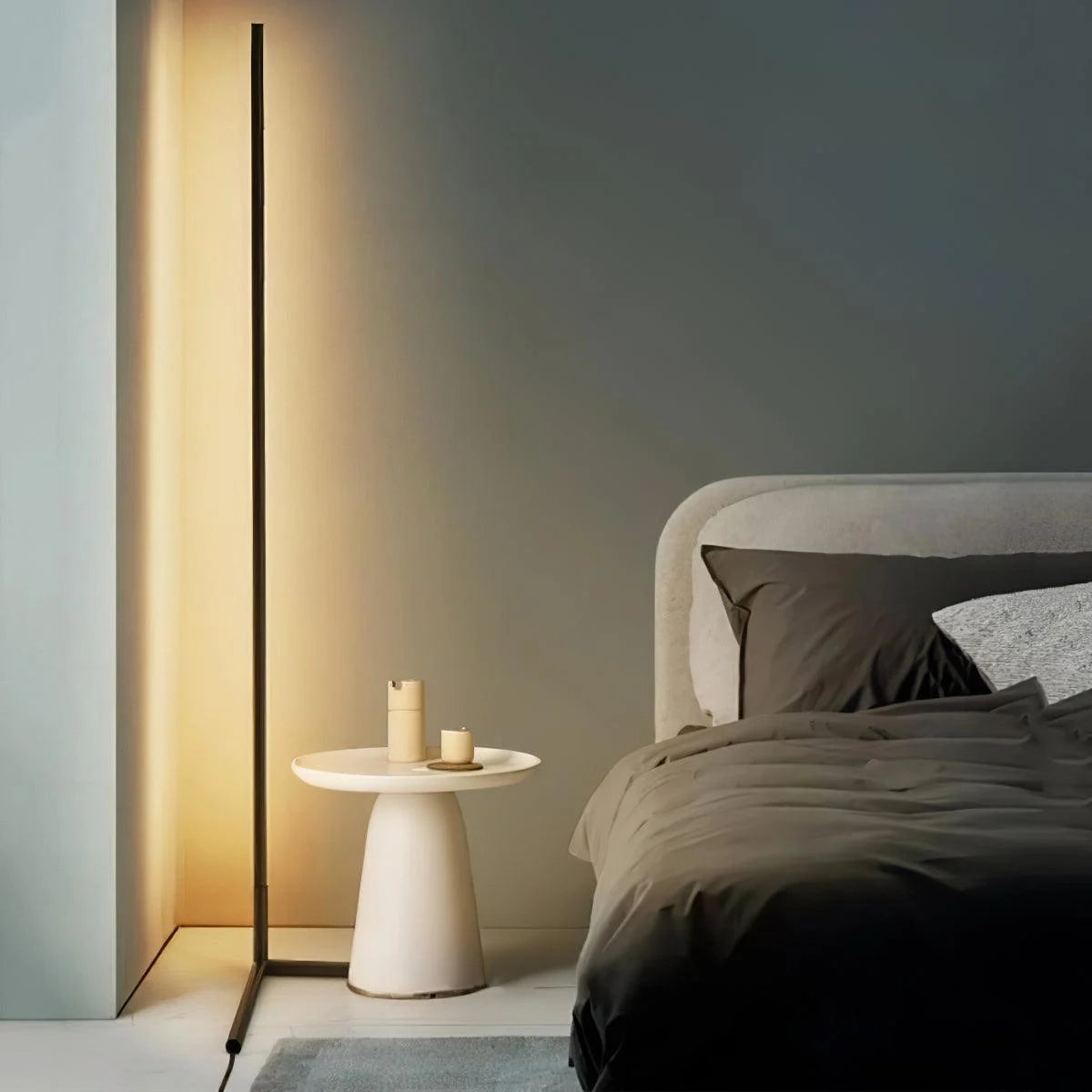 Smart LED Corner Floor Lamp for Ambient Mood Lighting