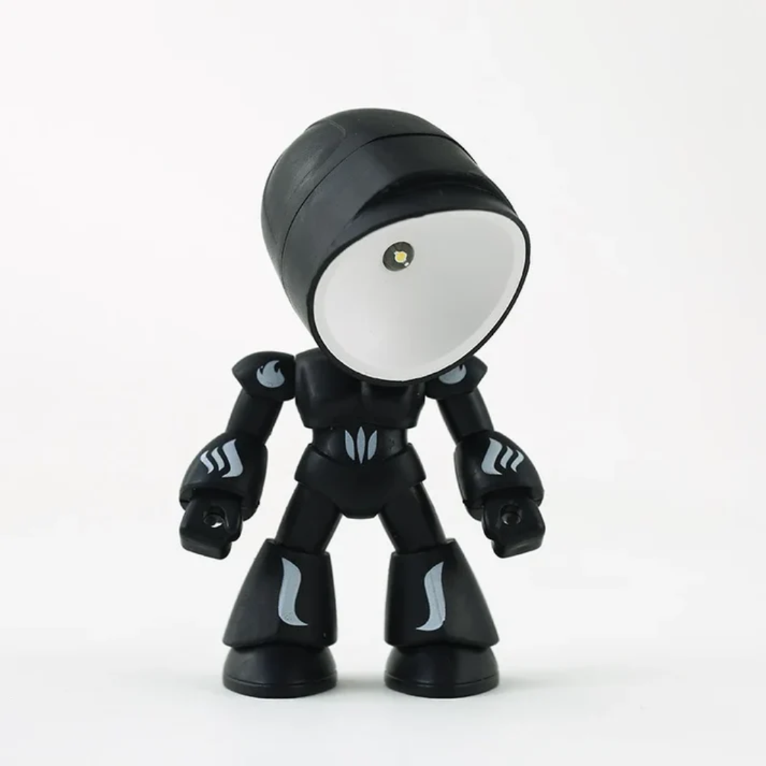 Robot Figure LED Table Lamp with Adjustable Head and Warm Light