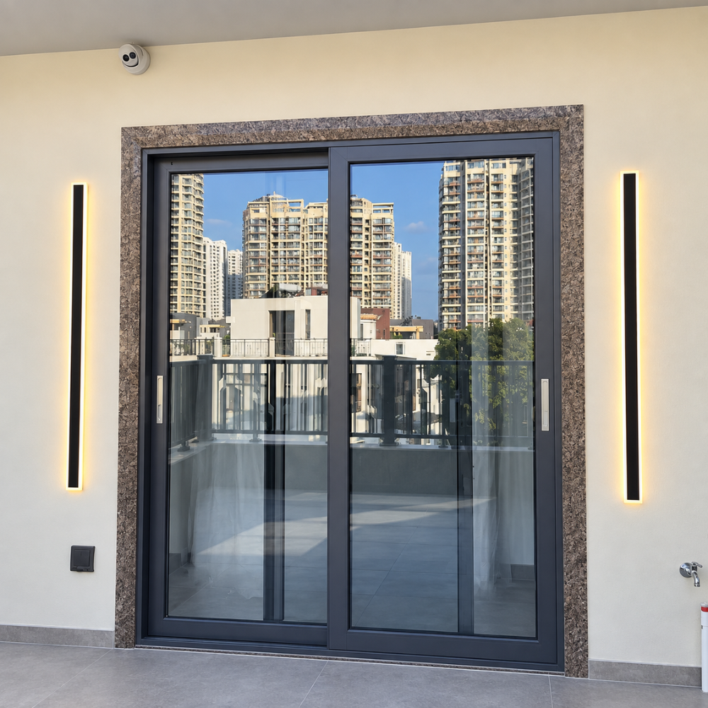 Architectural Vertical LED Wall Light Black Indoor Outdoor Lighting
