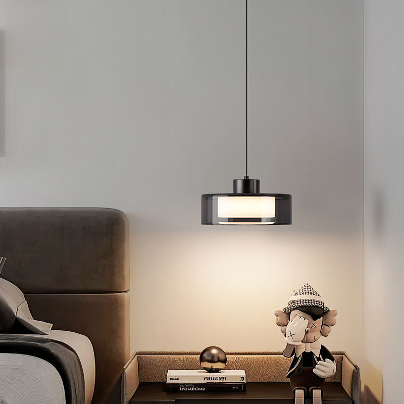 Modern Italian Smoked Glass Pendant Light for Ambient Indoor Lighting