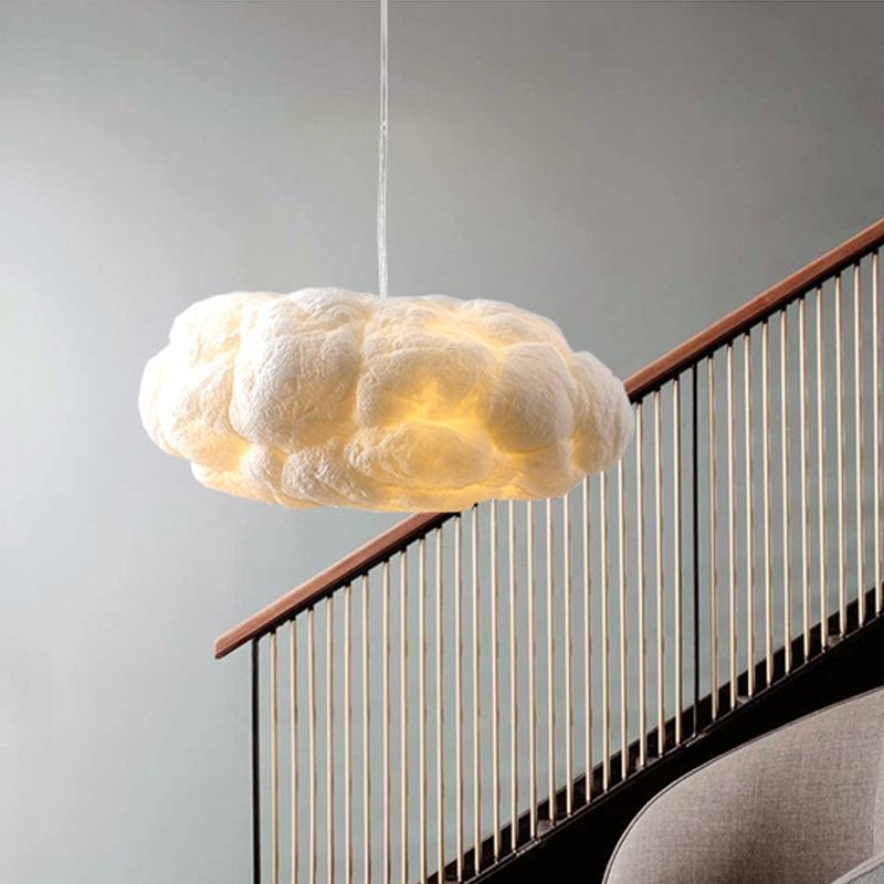 Cloud Form Cotton Pendant Light for Soft Diffused Warm Lighting