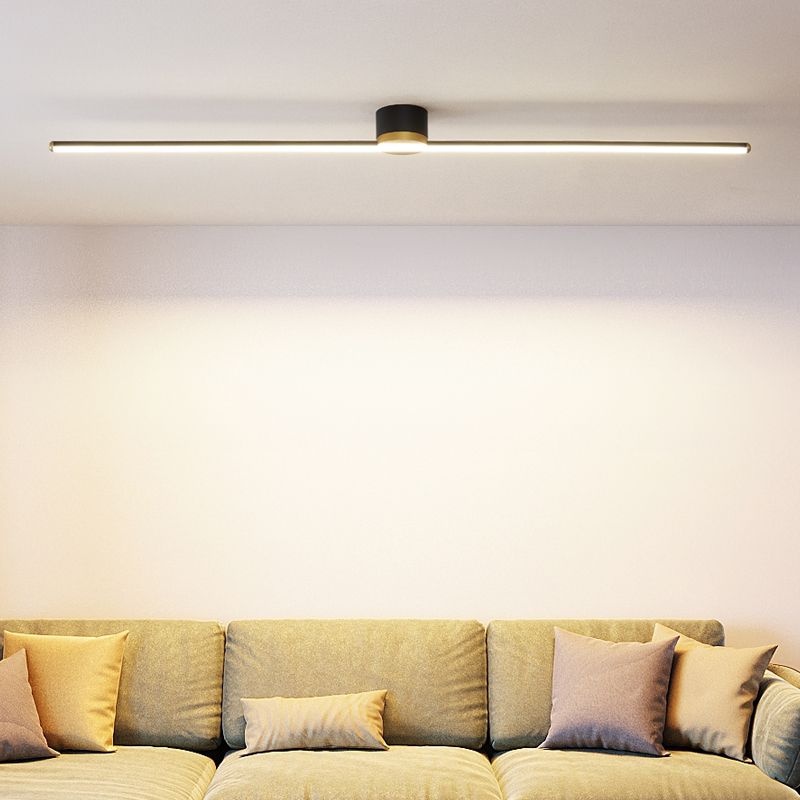 Minimalist Linear LED Ceiling Light for Bedroom and Living Room