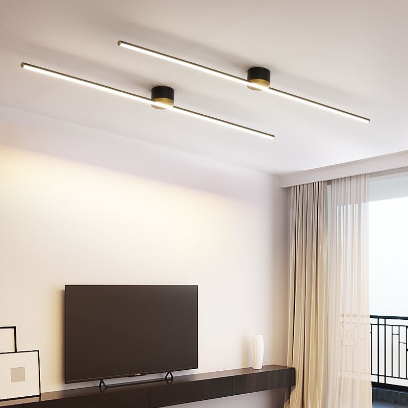 Minimalist Linear LED Ceiling Light for Bedroom and Living Room