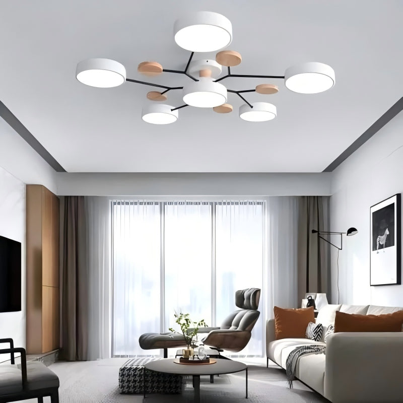 Circular Acrylic LED Ceiling Light for Bright Indoor Illumination