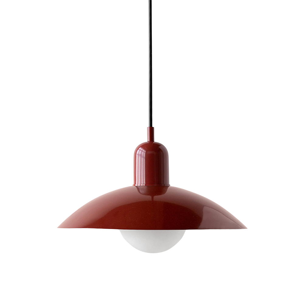 Curved Metal Shade Pendant Ceiling Light for Even Room Lighting
