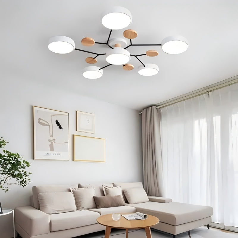 Circular Acrylic LED Ceiling Light for Bright Indoor Illumination