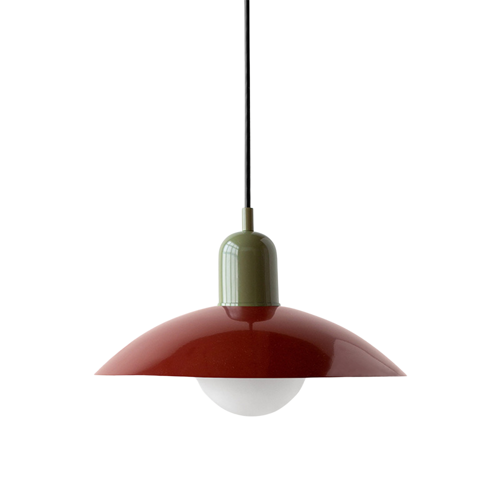 Curved Metal Shade Pendant Ceiling Light for Even Room Lighting