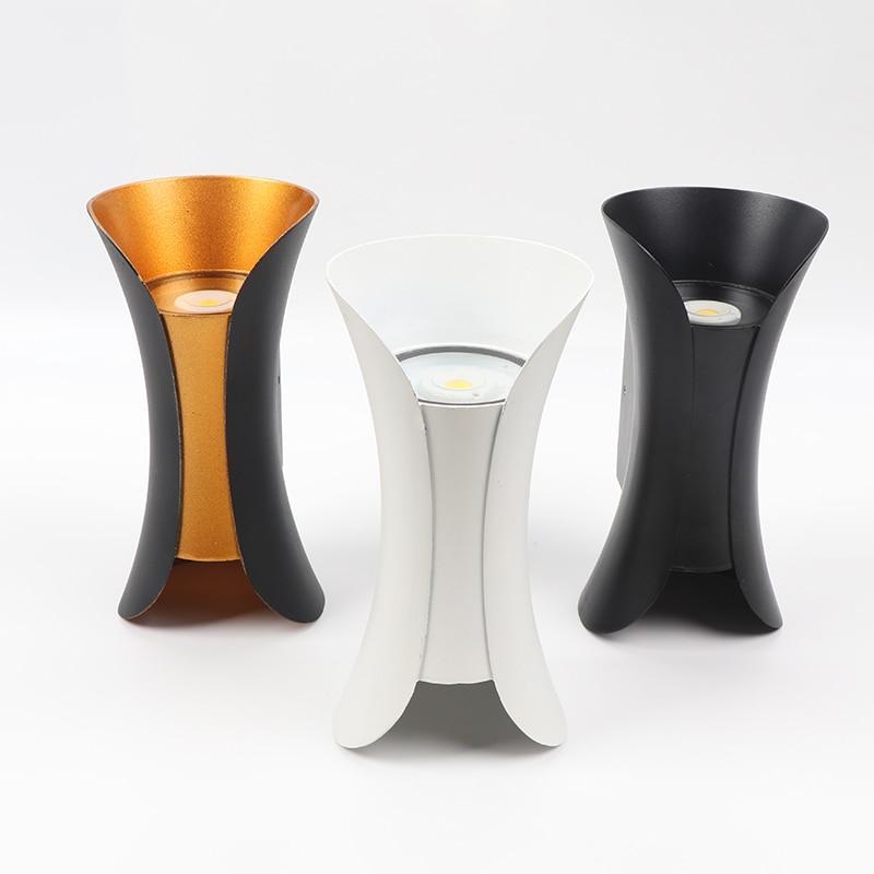 Sculpted Outdoor LED Wall Light For Up And Down Illumination