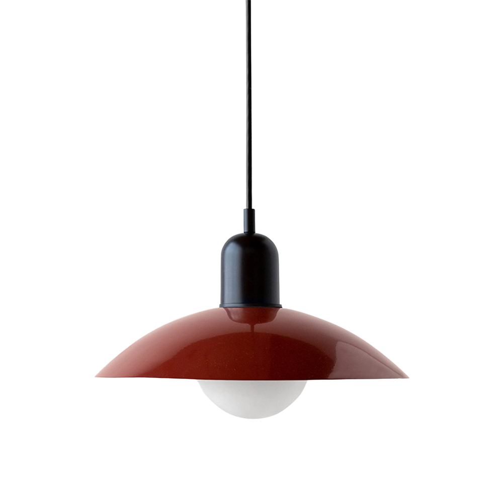 Curved Metal Shade Pendant Ceiling Light for Even Room Lighting