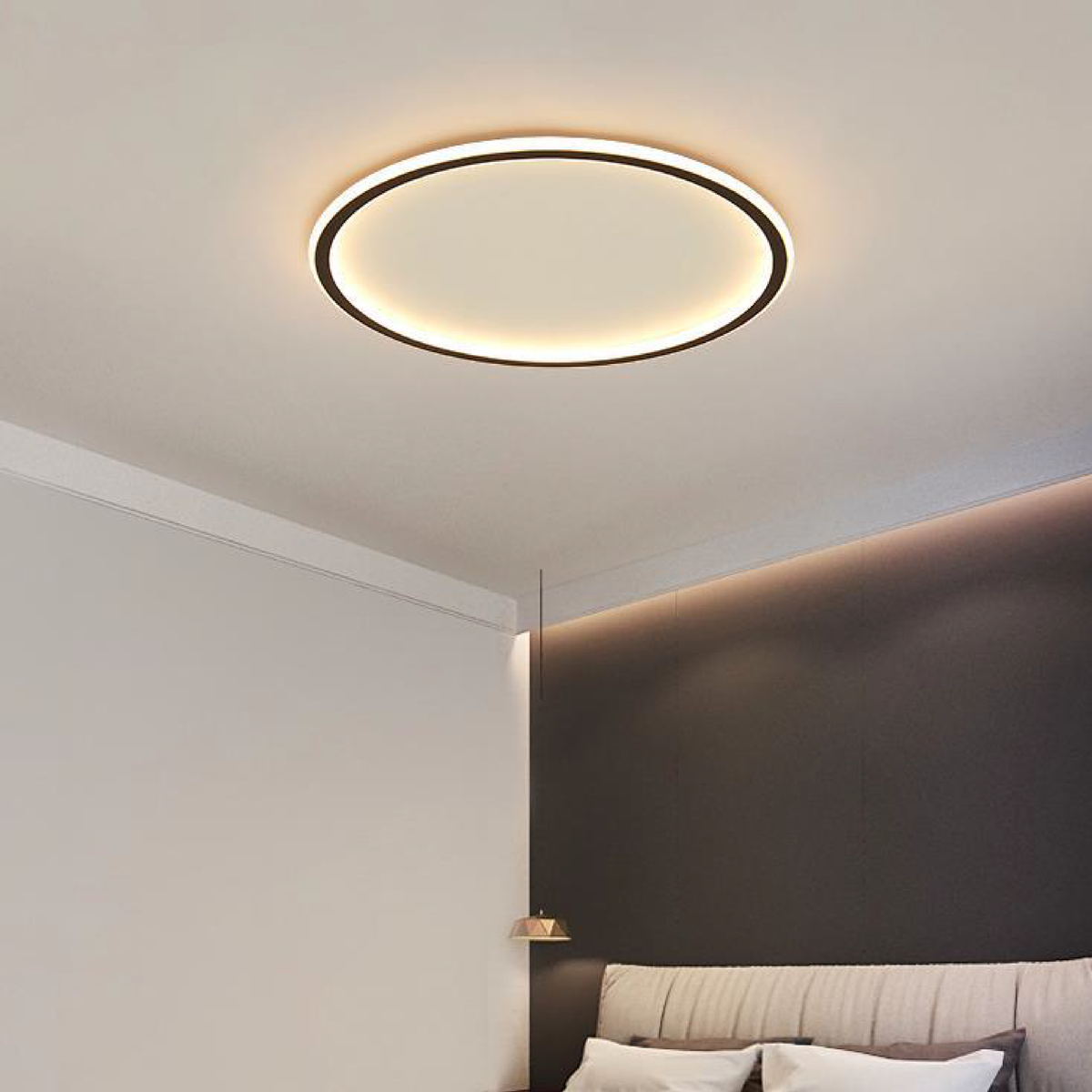 Scandinavian Round Ceiling Light for Living Room and Dining Area Lighting
