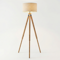 Luminara Tripod Floor Lamp with Fabric Shade for Indoor Lighting