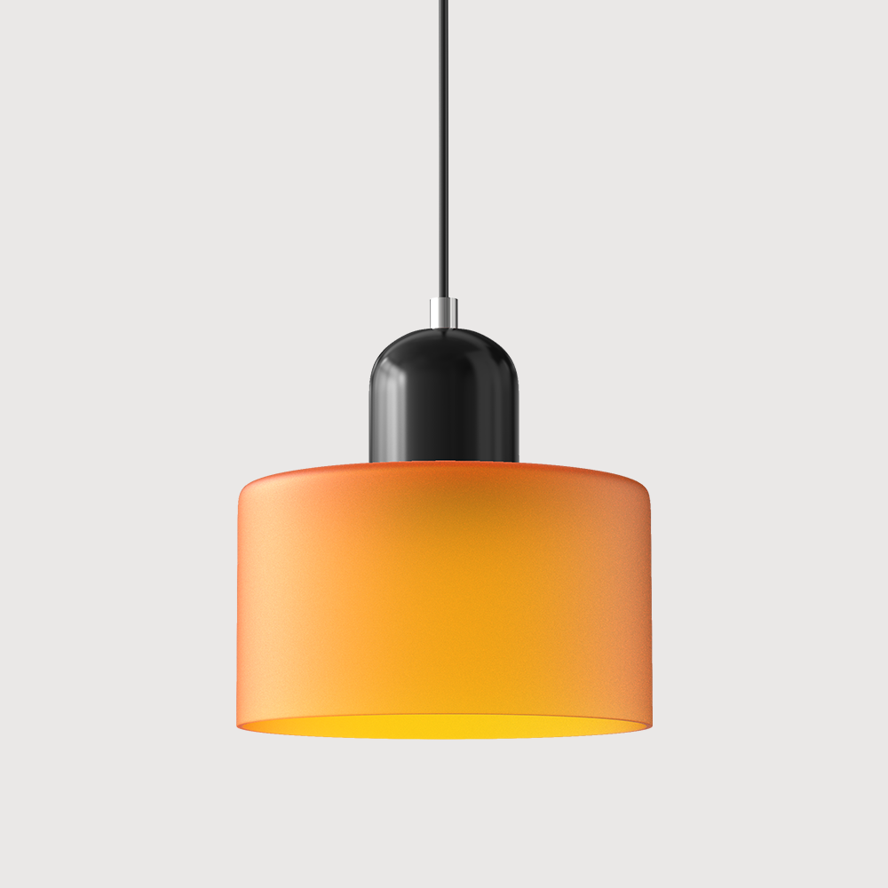 Bauhaus Coloured Glass Pendant Light for Soft Ambient Lighting
