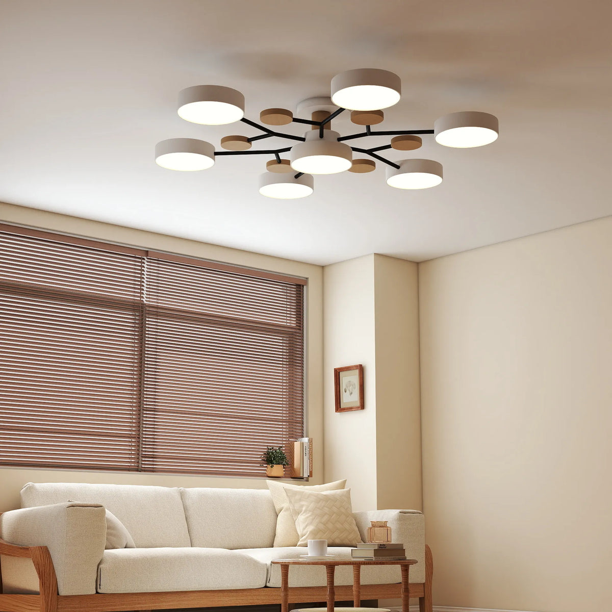 Circular Acrylic LED Ceiling Light for Bright Indoor Illumination