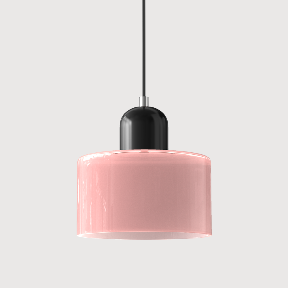 Bauhaus Coloured Glass Pendant Light for Soft Ambient Lighting