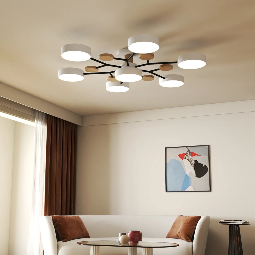 Circular Acrylic LED Ceiling Light for Bright Indoor Illumination