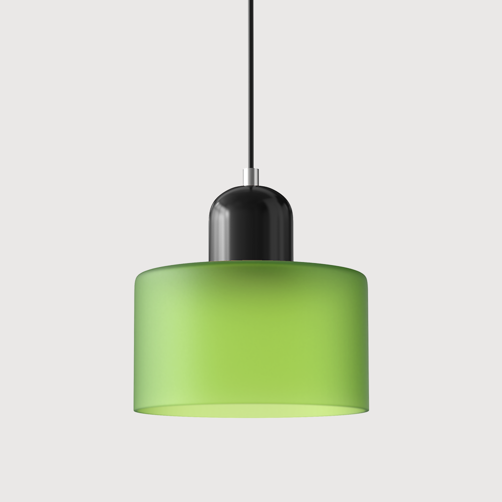 Bauhaus Coloured Glass Pendant Light for Soft Ambient Lighting