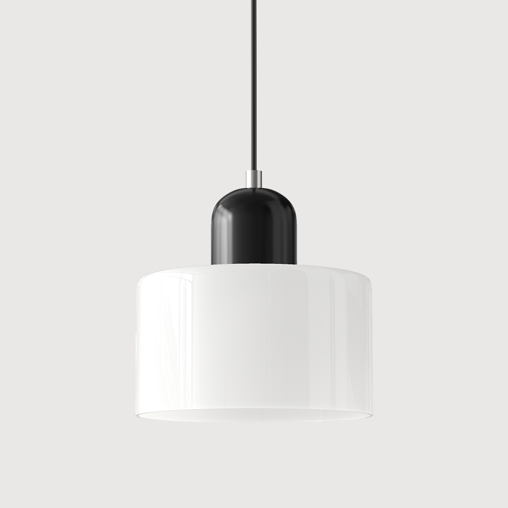 Bauhaus Coloured Glass Pendant Light for Soft Ambient Lighting