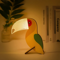 Nordic Wooden Animal LED Table Lamp for Ambient Lighting