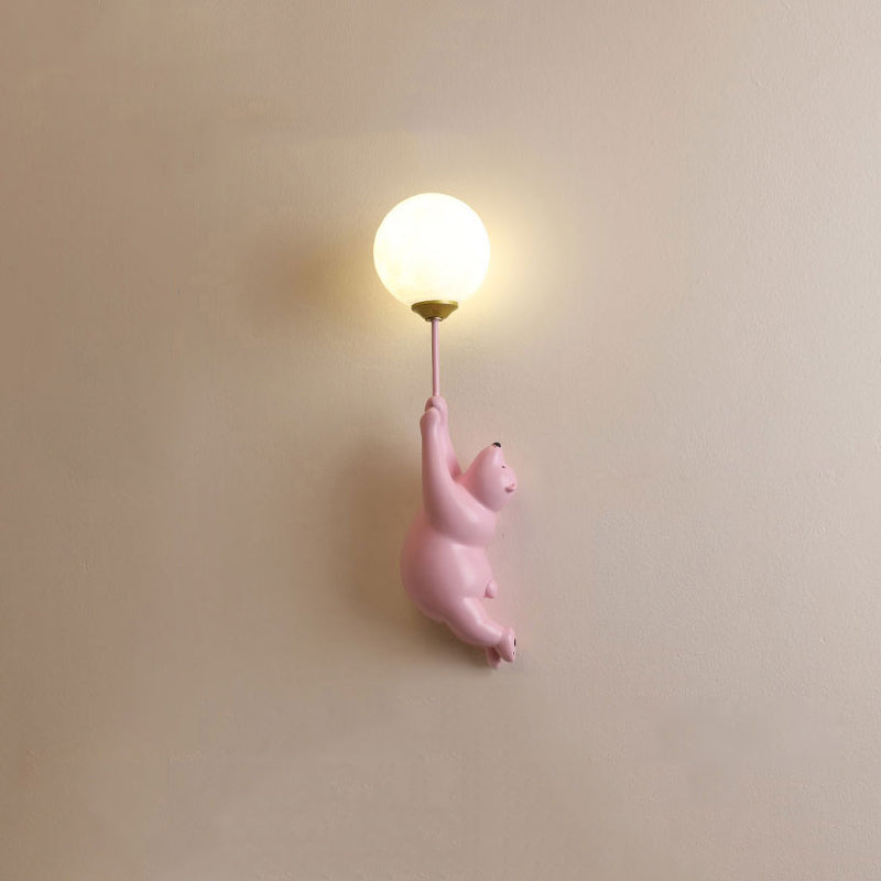Bear Balloon Wall Lamp for Kids Room Decorative Wall Lighting