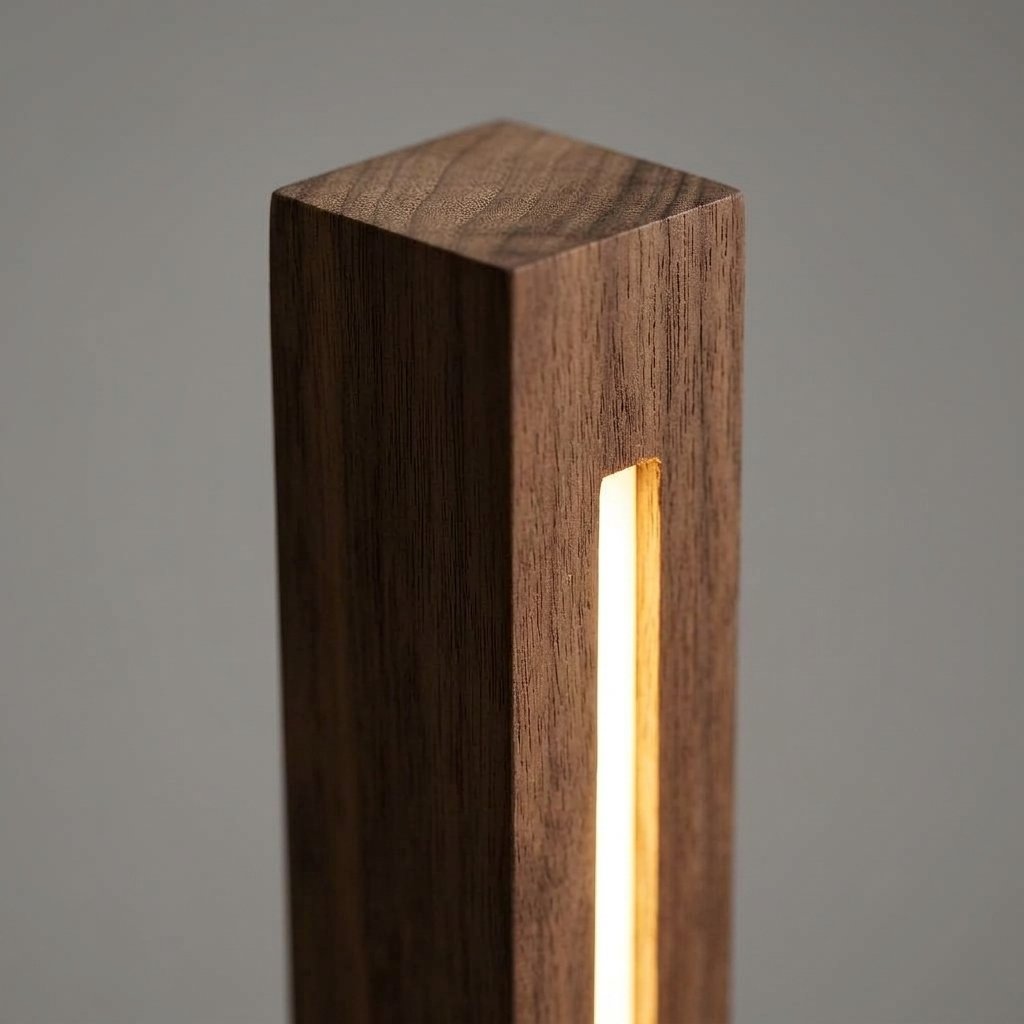 Rora Linear Stick Wood LED Floor Lamp for Ambient Lighting
