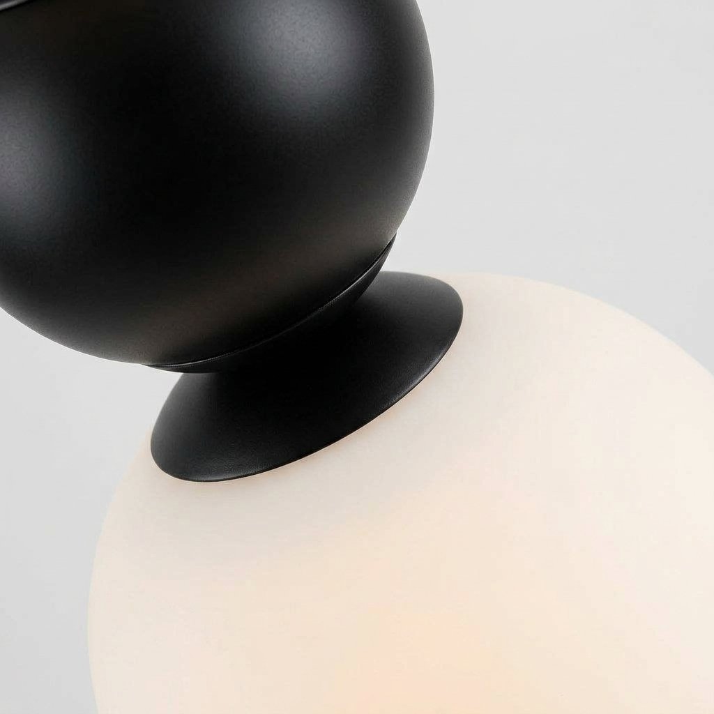 Orbivelle Stacked Globe LED Floor Lamp With Resin And Frosted Glass Orbs