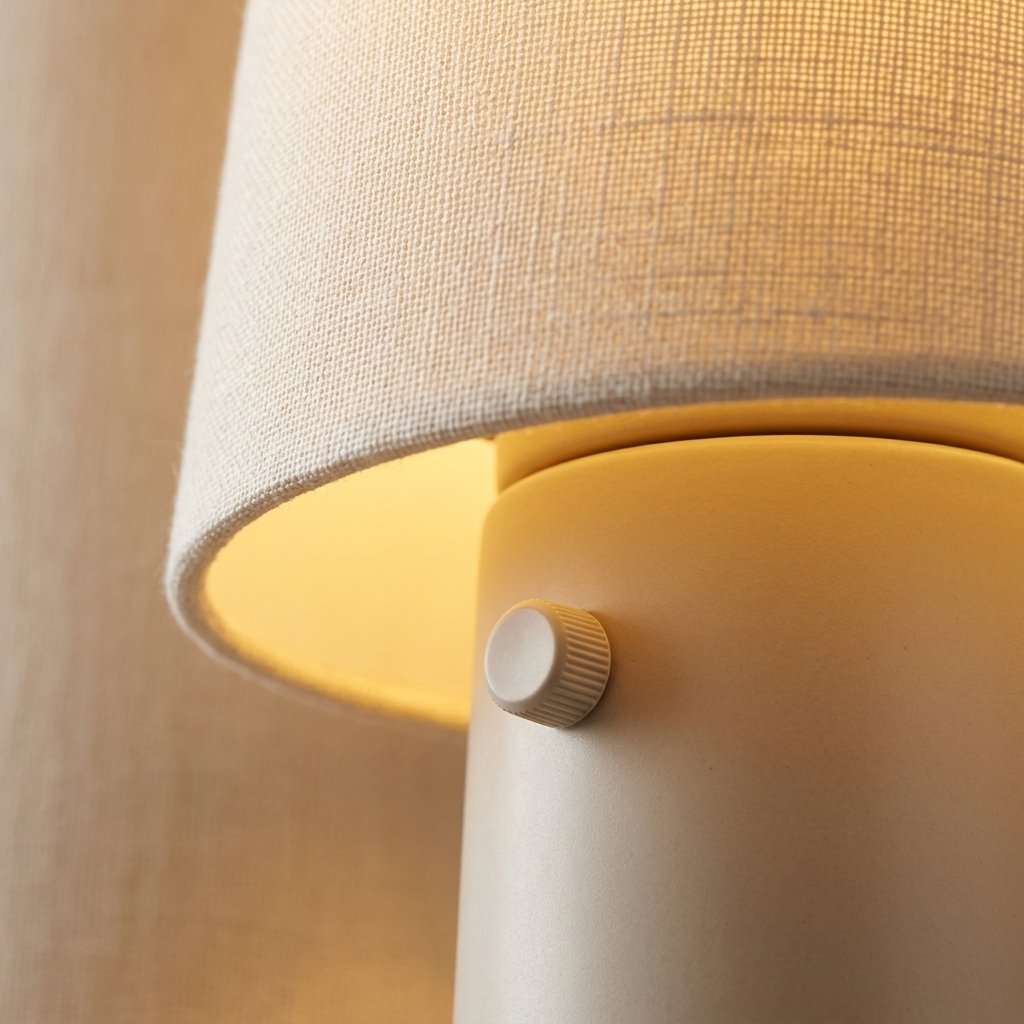 Sivor Wabi Sabi Fabric Floor Lamp With Warm LED Lighting