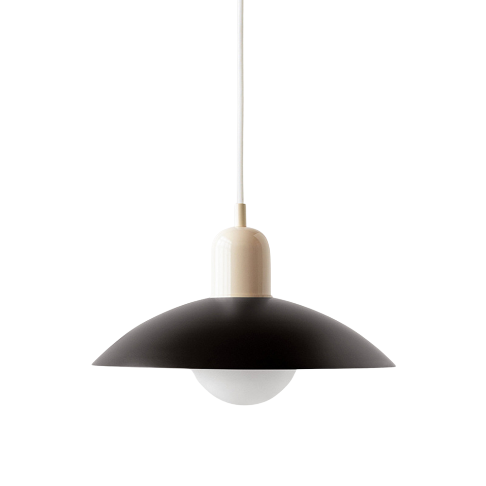 Curved Metal Shade Pendant Ceiling Light for Even Room Lighting