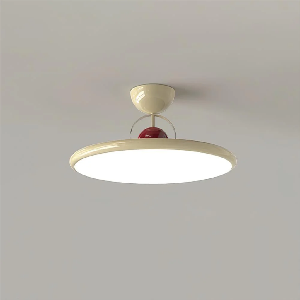 Retro Glass Flush Mount Ceiling Light for Hallway and Bedroom