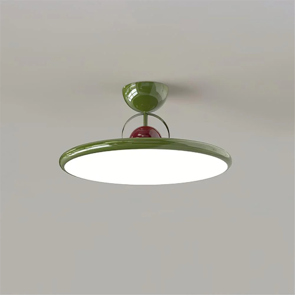 Retro Glass Flush Mount Ceiling Light for Hallway and Bedroom