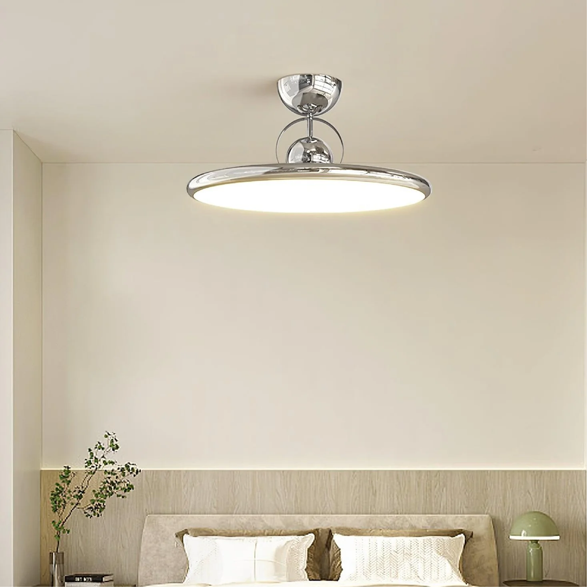 Retro Glass Flush Mount Ceiling Light for Hallway and Bedroom