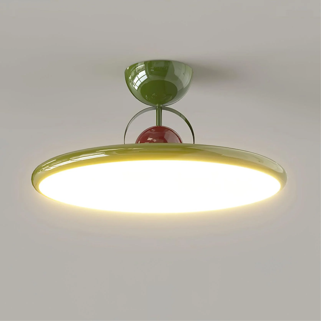 Retro Glass Flush Mount Ceiling Light for Hallway and Bedroom