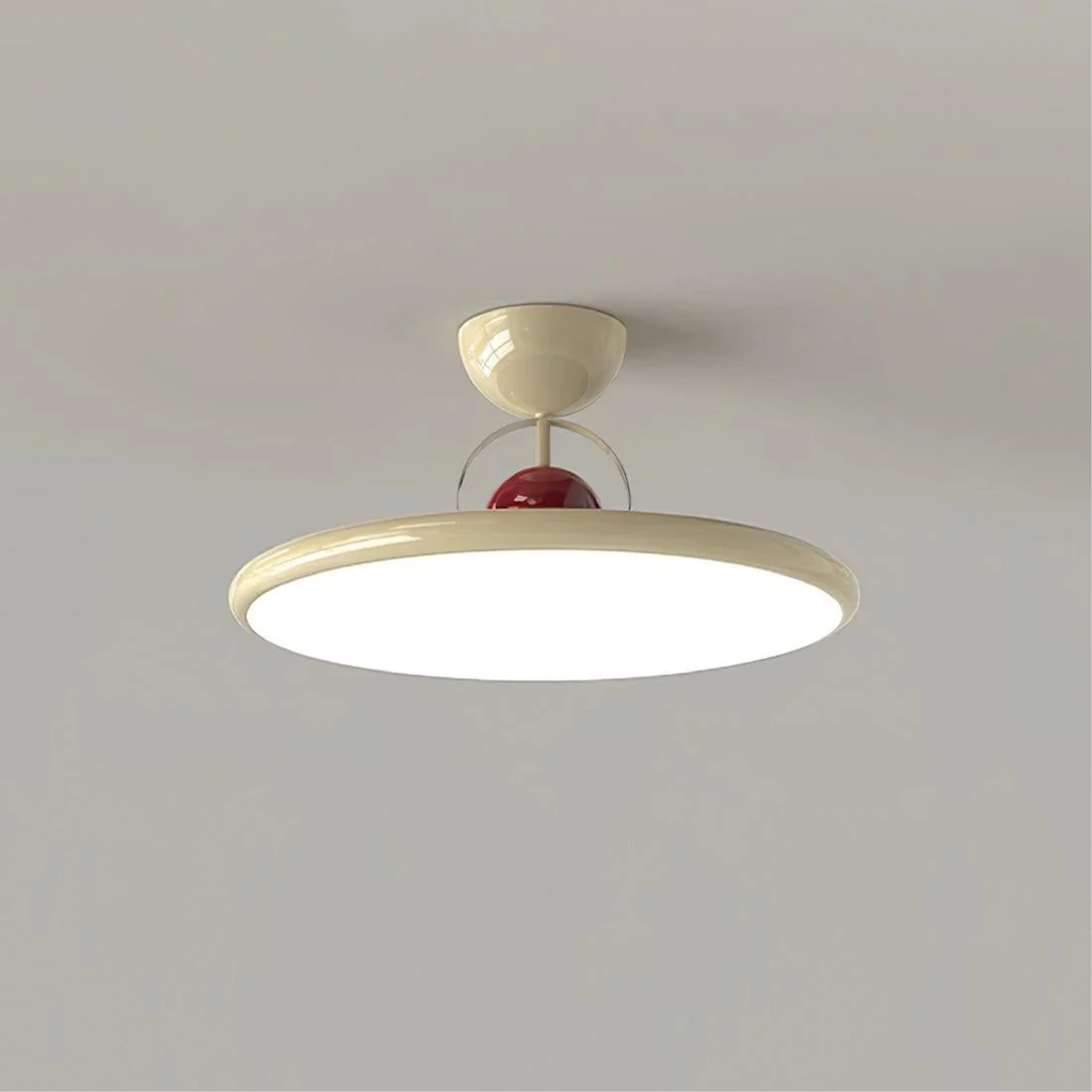 Retro Glass Flush Mount Ceiling Light for Hallway and Bedroom