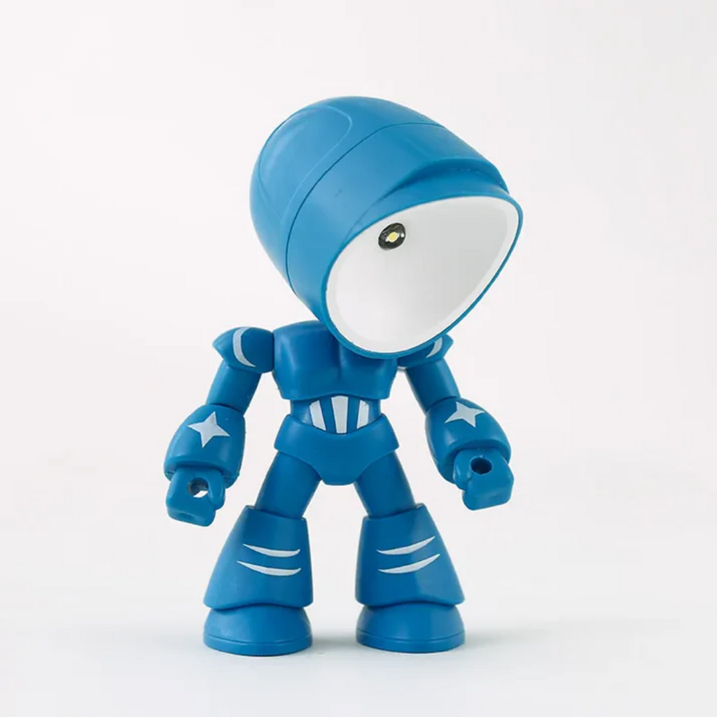 Robot Figure LED Table Lamp with Adjustable Head and Warm Light