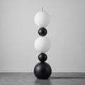Orbivelle Stacked Globe LED Floor Lamp With Resin And Frosted Glass Orbs