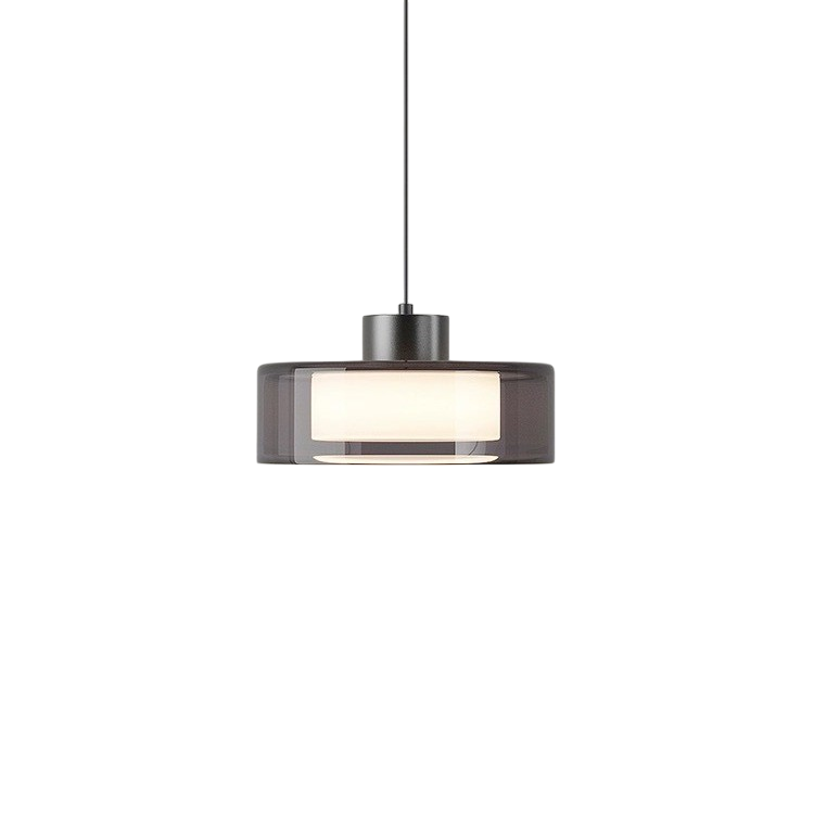 Modern Italian Smoked Glass Pendant Light for Ambient Indoor Lighting