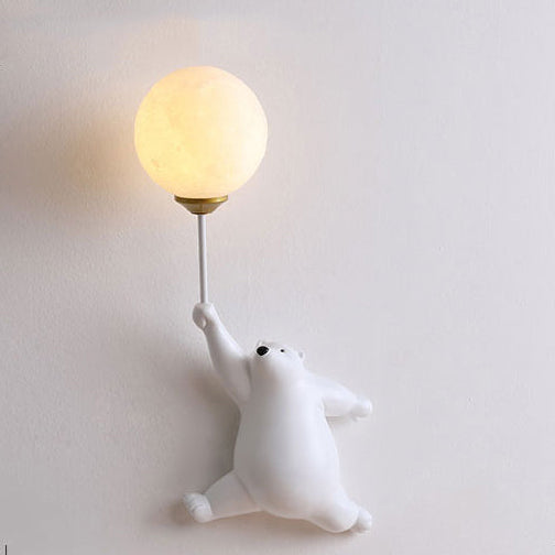 Bear Balloon Wall Lamp for Kids Room Decorative Wall Lighting