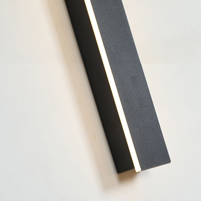 Architectural Vertical LED Wall Light Black Indoor Outdoor Lighting