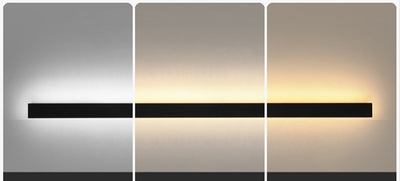 Architectural Vertical LED Wall Light Black Indoor Outdoor Lighting