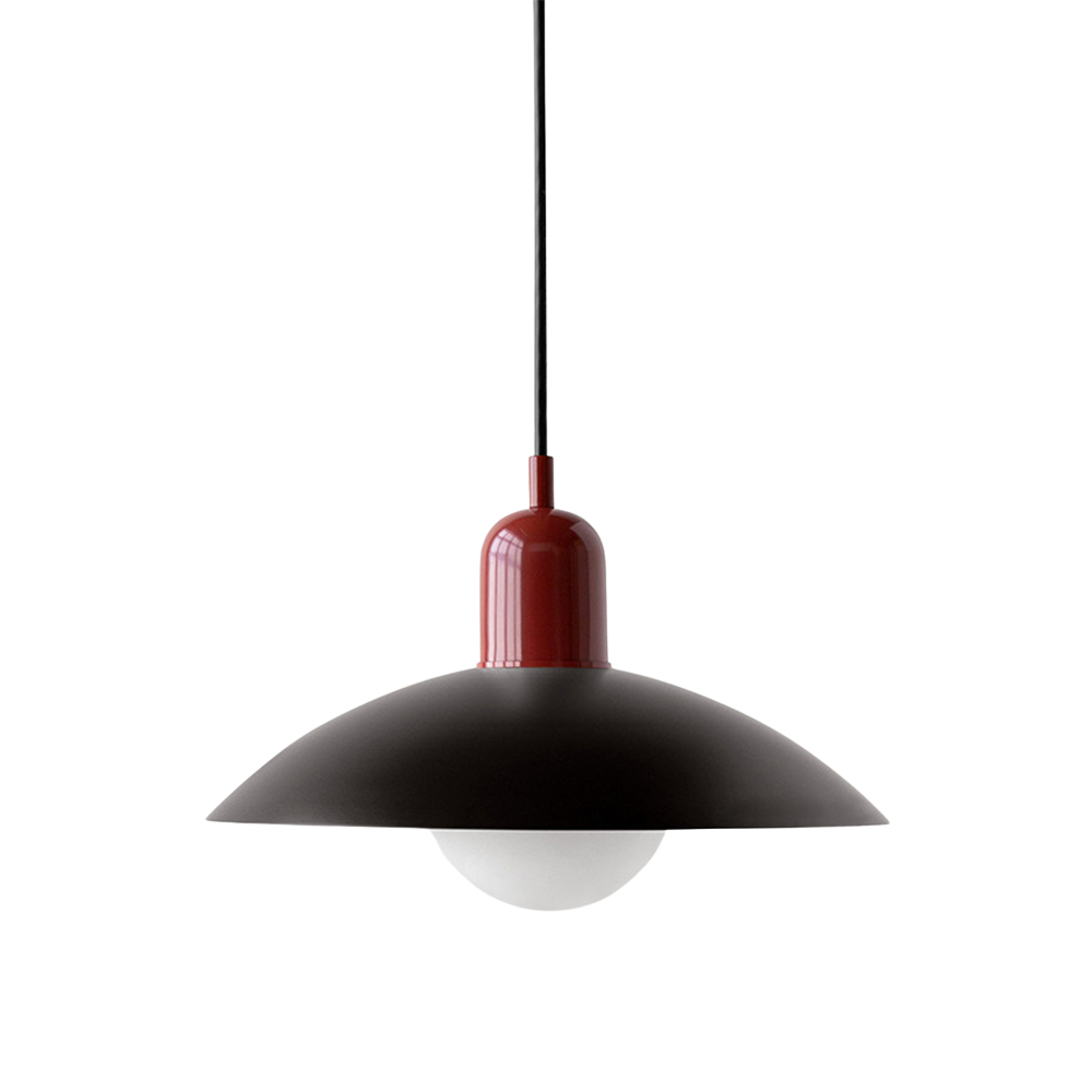 Curved Metal Shade Pendant Ceiling Light for Even Room Lighting