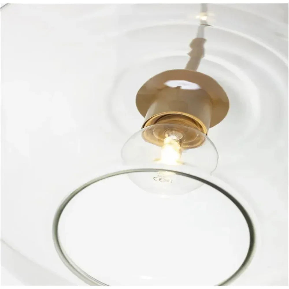 Prism Faceted Crystal Glass Pendant Light for Ambient Lighting