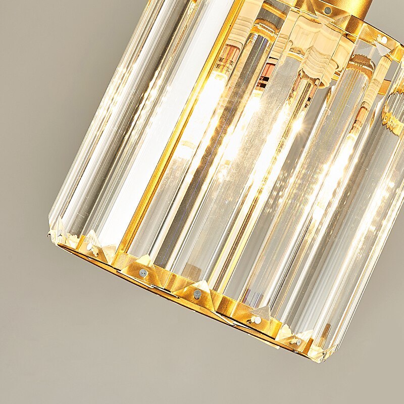Cluster Pendant Light with Ribbed Cylindrical Glass Shades for Dining Areas