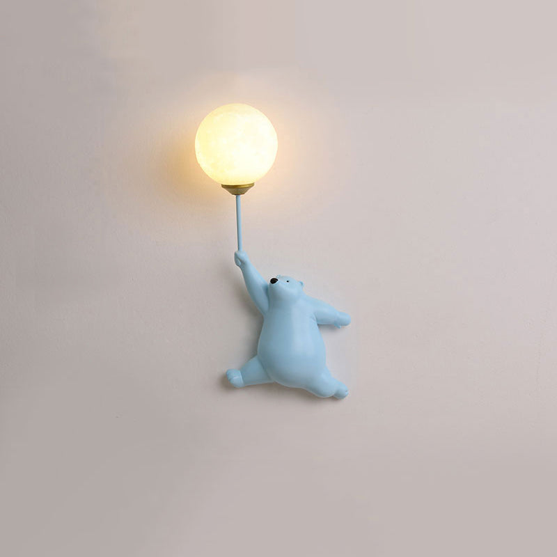 Bear Balloon Wall Lamp for Kids Room Decorative Wall Lighting