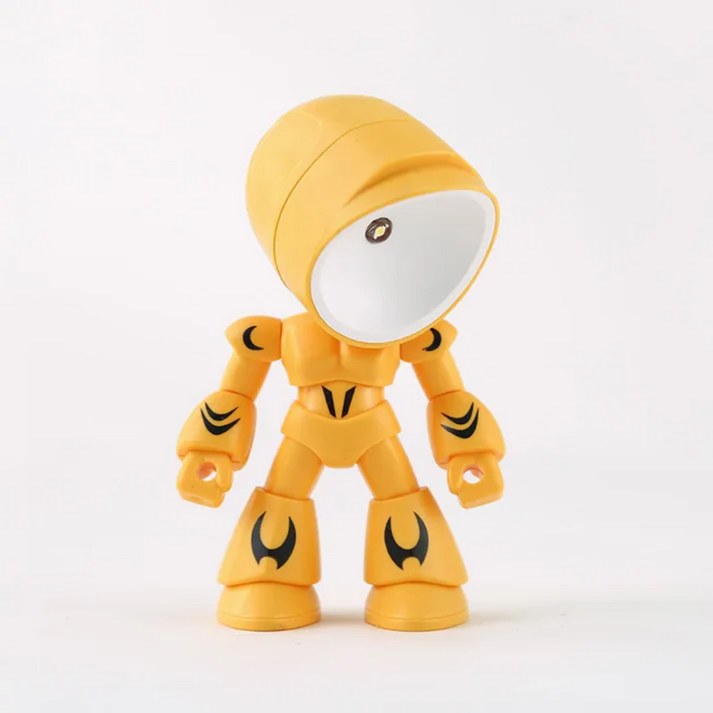 Robot Figure LED Table Lamp with Adjustable Head and Warm Light
