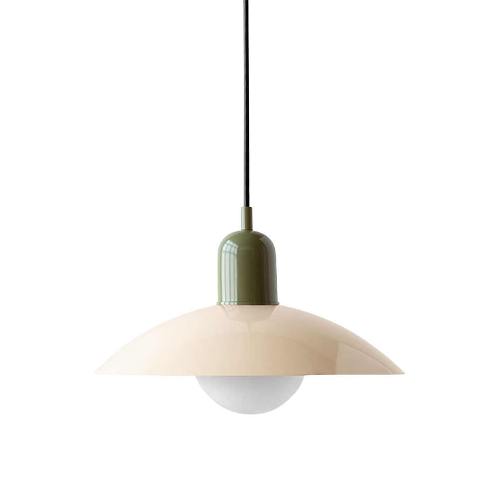 Curved Metal Shade Pendant Ceiling Light for Even Room Lighting