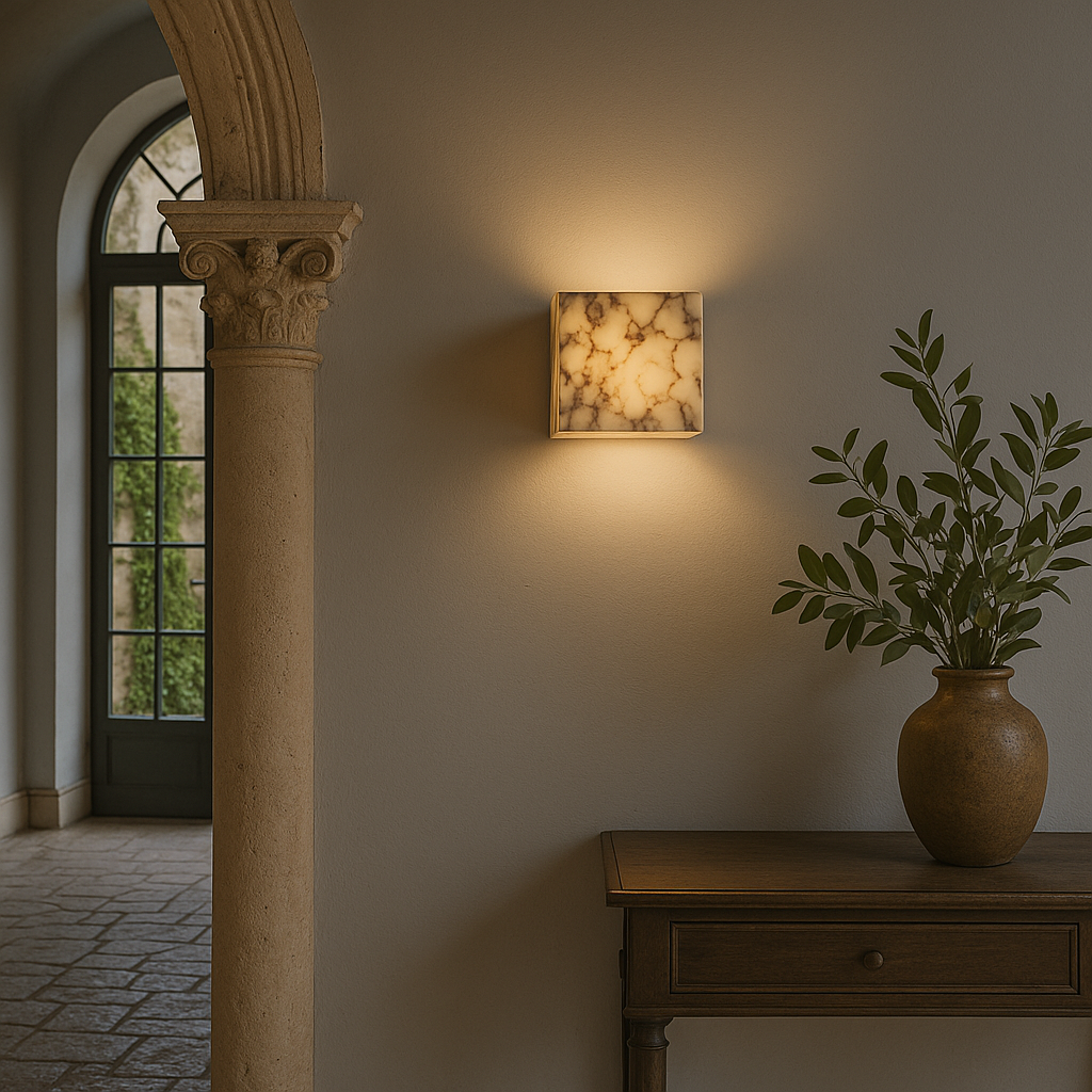 Marble Cube Wall Light for Hallway Bedroom and Living Room Lighting