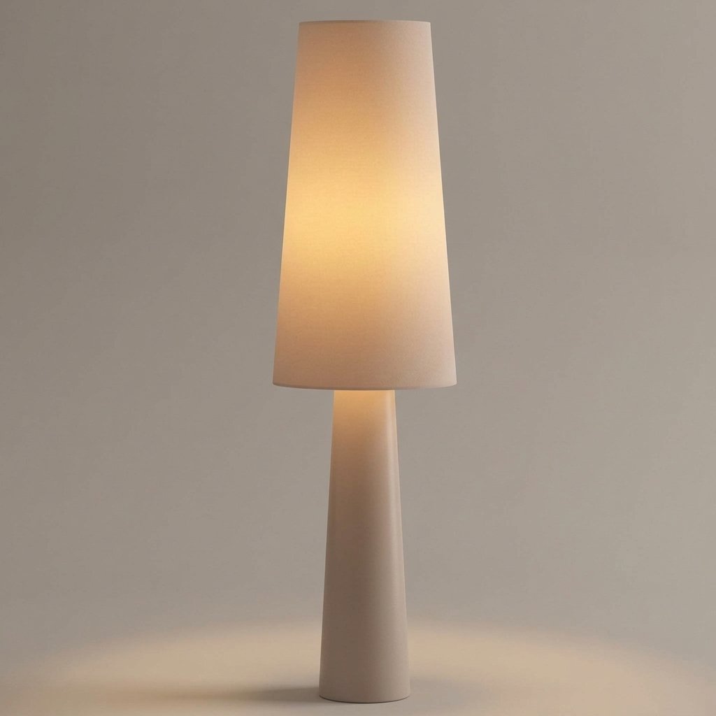 Sivor Wabi Sabi Fabric Floor Lamp With Warm LED Lighting