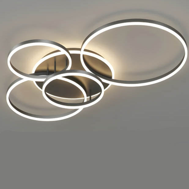 Modern Multi-Ring LED Ceiling Light for Ambient Illumination