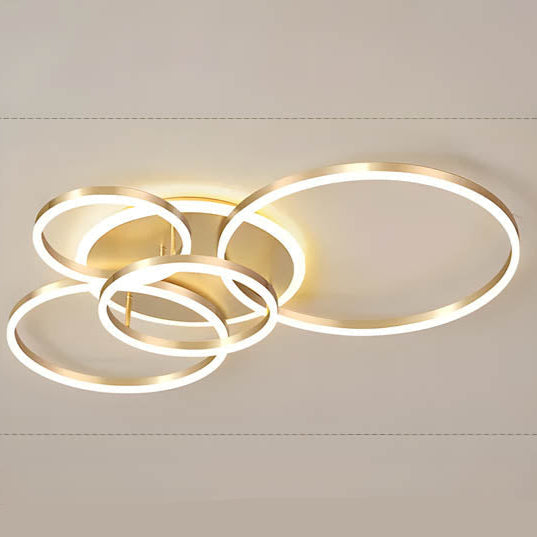 Modern Multi-Ring LED Ceiling Light for Ambient Illumination