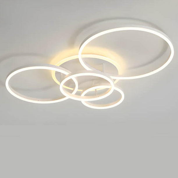 Modern Multi-Ring LED Ceiling Light for Ambient Illumination